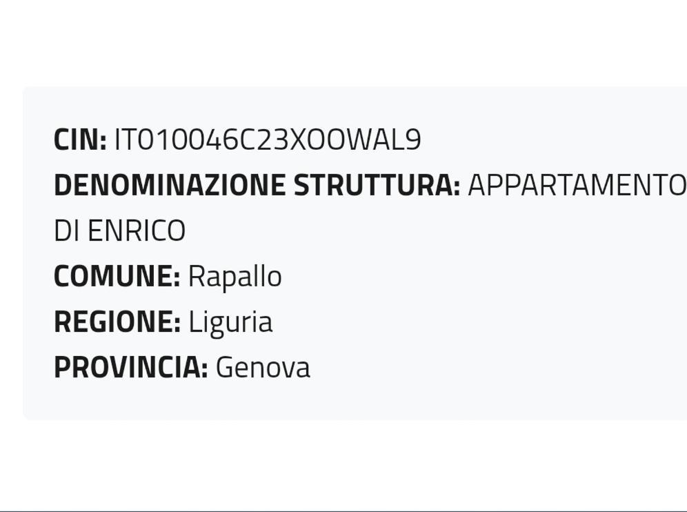 Appartamento Di Enrico Rapallo Ngoại thất bức ảnh